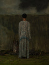 Mutedance 25 Autumn/Winter Printed Long Sleeve Dress MD-MD25FW27-green (MD25FW26)